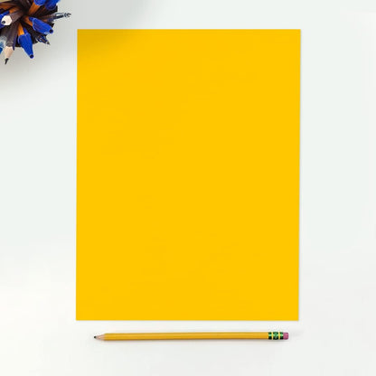 LUXPaper 8.5" x 11" Paper | Letter Size | Pastel Canary Yellow | 60lb. Text | 50 Qty