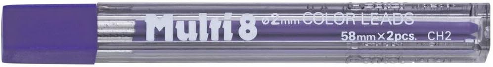 Pentel Multi 8 Color 2 mm Lead Refill, Violet (CH2-V)