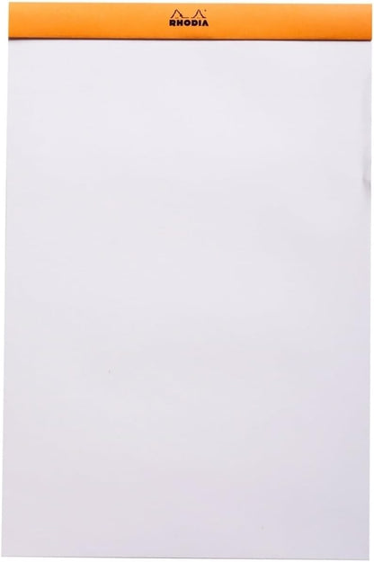 Rhodia Notepad, No18 A4, Lined - White, 8 1/4"" x 11 3/4""" (18601C)