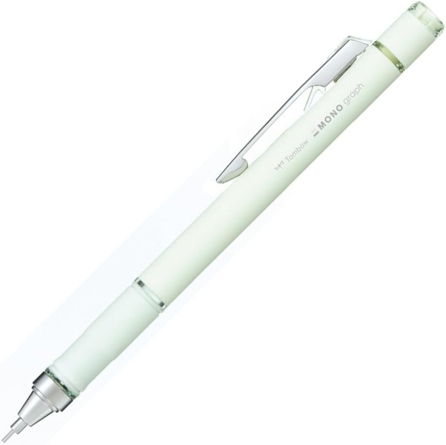 Tombow Mechanical Pencil, 0.5mm, MONO Monograph Grip (Soft Fit Grip for Anti-Fatigue), Ivory DPA-151B