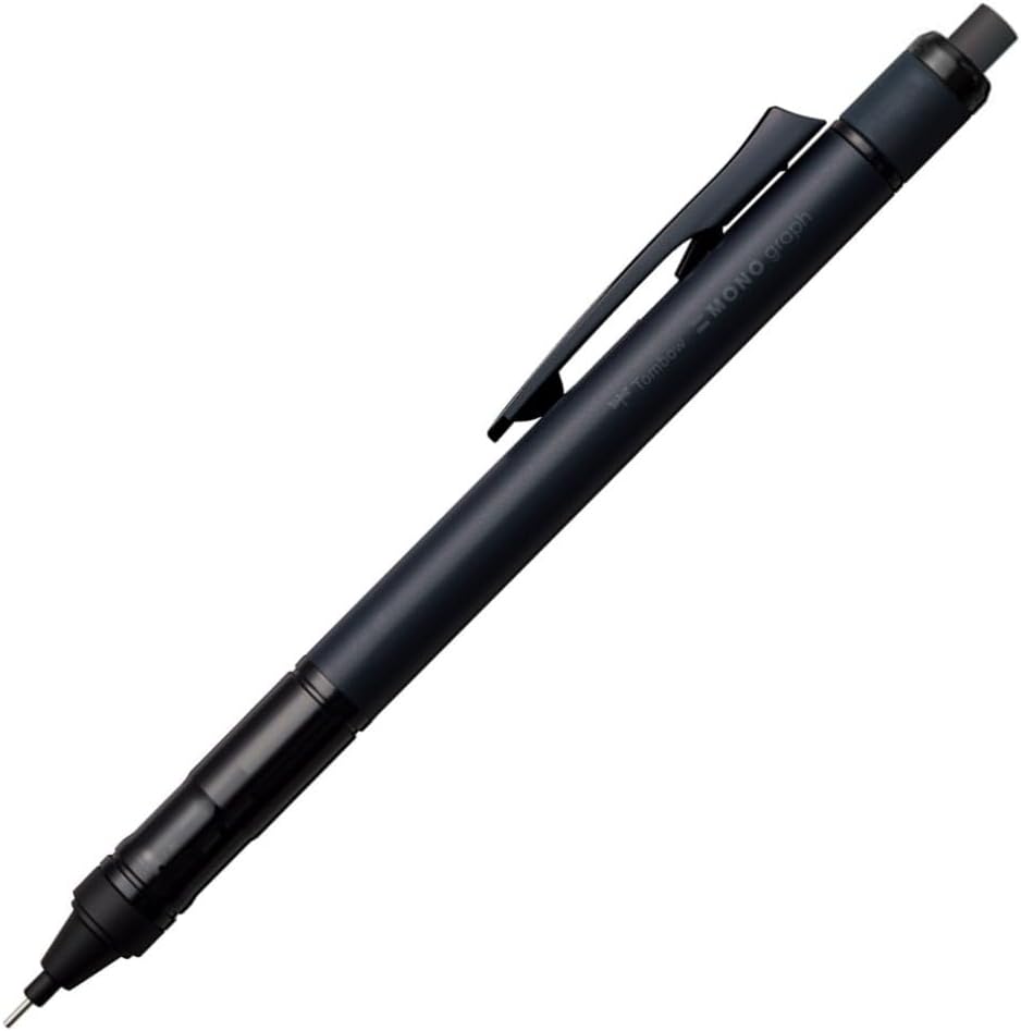 Tombow Pencil Mechanical Pencil 0.5mm MONO Monograph Tune (Black Extreme Monograph) Full Black DPA-165A