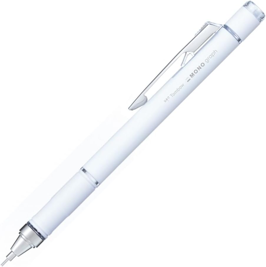 Tombow Mechanical Pencil, 0.5mm, MONO Monograph Grip (Soft Fit Grip for Anti-Fatigue), Ivory DPA-151B