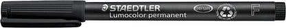 Staedtler 318-WP4 Lumocolor Permanent Universal Pens, Fine Point, 0.6mm, Assorted, 4 per Set