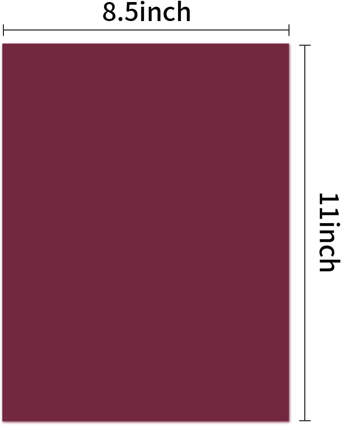 20 Sheet Paver Red/Wine/Burgundy Cardstock, 8.5x11", 250gsm Thick Paper,Heavyweight 92lb Cardstock for DIY Projects,Scrapbook Supplies,Invitations,Business Cards