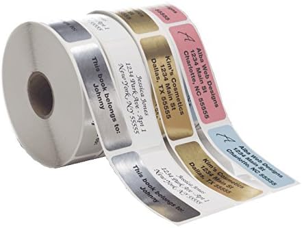Return Address Labels - Roll of 500 Personalized Labels (White)