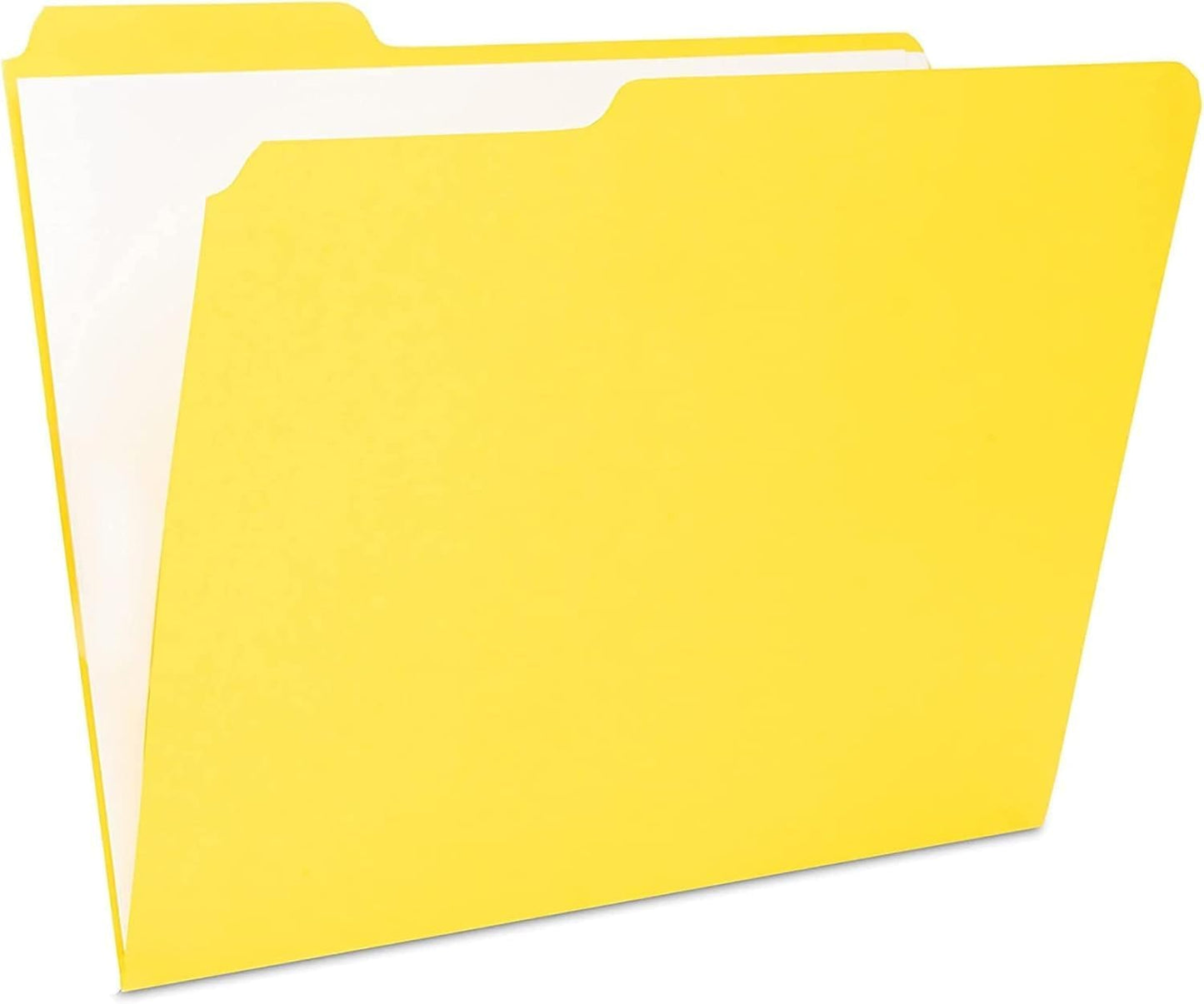 The File King 1/3 Cut File Folders Letter Size - 100 Pack | Manilla Folders 8.5 x 11 | Assorted 3 Tabs | Heavy Duty 11-Point Fiber | Made in USA | Undercut Front Style | Easy Labeling & Organization