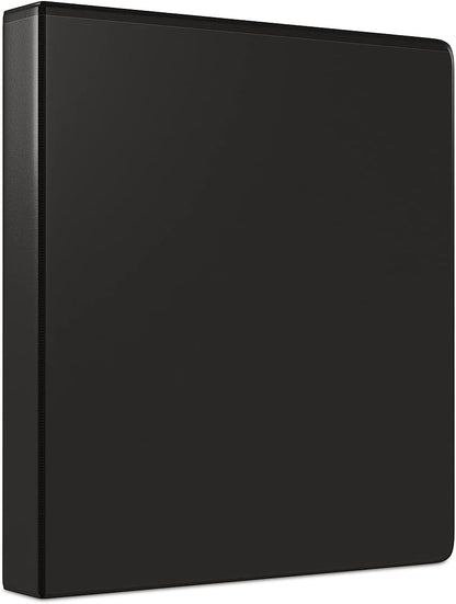 Staples Economy 1-Inch Round Ring Binder, Holds Up to 175 Sheets Each, 12-Pack, White, Lightweight Binders for School & Office