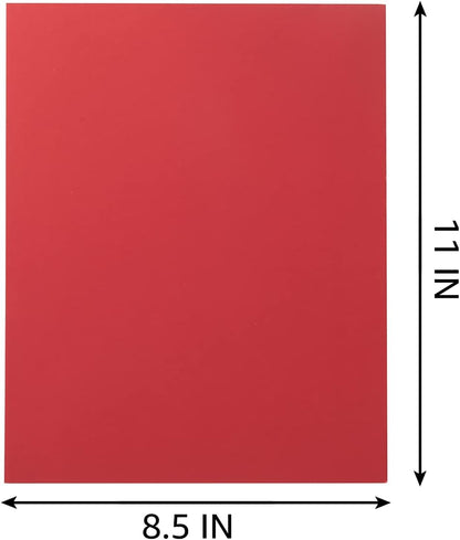 30 sheets Cardstock Paper 8 1/2 x 11 Inches for Crafts and Invitations (White/Red/Blue)