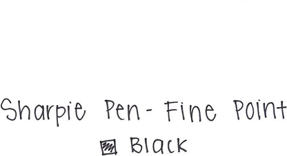 Sharpie Plastic Point Pen, 12-Count (Fine Point, Black)