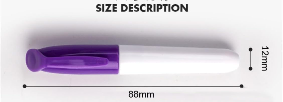 SKKSTATIONERY 36 Pcs Mini Dry Erase Markers, Whiteboard Markers, Marker Pens 3.5'', Black.