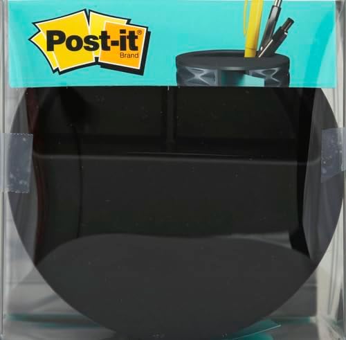 Post-it Note Dispenser, Vertical Design, Pop-Up Notes, Black with Grey Geometric Pattern, 1 Aqua Splash 3 in x 3 in Super Sticky Note Pad