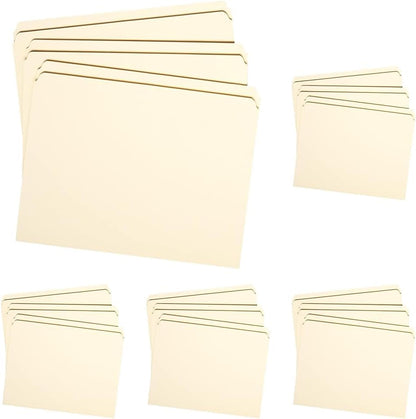 Smead File Folder, Reinforced Straight-Cut Tab (Not Undercut), Letter Size, Manila, 100 per Box (10310)