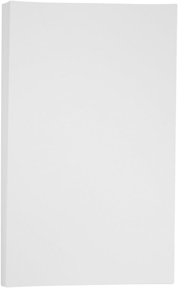 JAM PAPER Vellum Bristol 65lb Cardstock - 8.5 x 11 Coverstock - 147 gsm - Cream - 50 Sheets/Pack