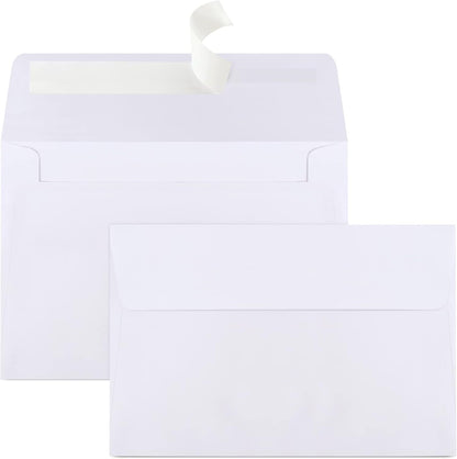 Joyberg 72 Packs #10 Envelopes, Business Envelopes, Envelopes Self Seal, Security Envelopes, Peel and Seal Closure, Size 4-1/8 X 9-1/2 Inches, White, 26LB
