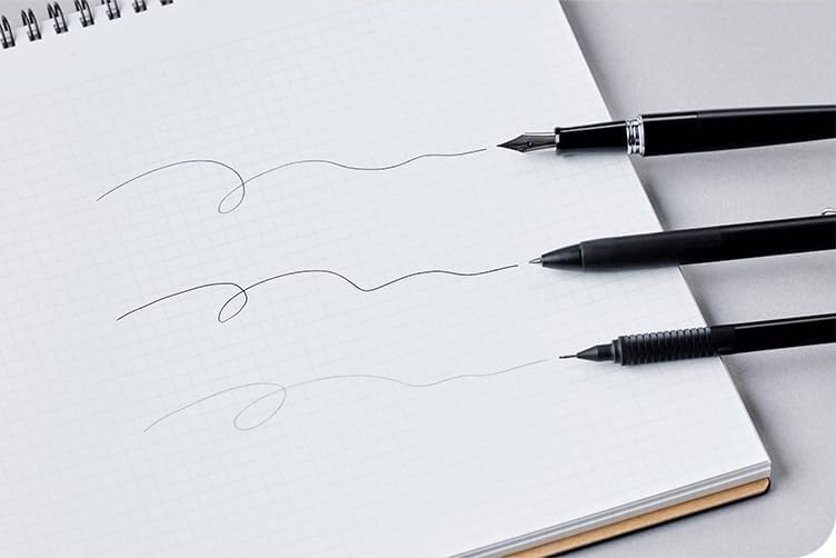 Maruman Spiral Note Basic Lined Notebook- A4, 11.69" x 8.98", 80 Sheets / 160 Pages, 6.5mm Narrow Ruled Journal, Perforated Pages & Wire-Bound to Lay Flat, Sturdy Kraft Cover, Made in Japan