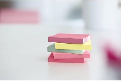 Post-it Pop-up Notes, 12 Sticky Note Pads, 3 x 3 in., School Supplies, Office Products, Accordion Sticky Notes Work with Pop-Up Note Dispenser, Beachside Café Collection