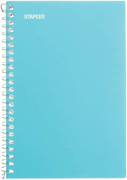 STAPLES Memo Pads, 4” x 6”, College Ruled, Assorted Colors, 50 Sheets/Pad, 5‑Pack