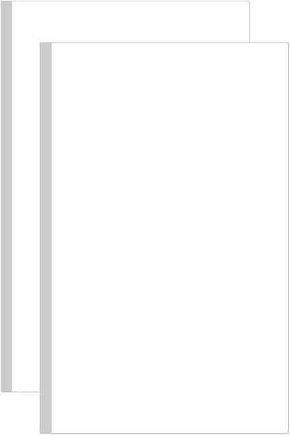 8.5" x 11" Printer Paper - 100 Sheets/200 Pages White Copy Paper, 20 lb Letter Size Papers Printing in Office/School/Home