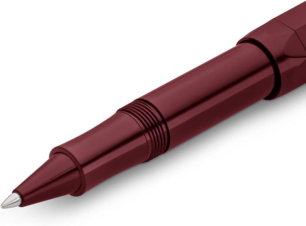Kaweco CLASSIC SPORT Rollerball Bordeaux I Gel/Ballpoint Pen Including 0.7 mm Refill I in Classic Design with Ceramic Ball 13.5 cm