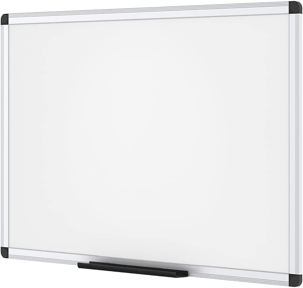 VIZ-PRO Magnetic Whiteboard/Dry Erase Board, 18 X 12 Inches, Includes 1 Eraser & 2 Markers & 4 Magnets