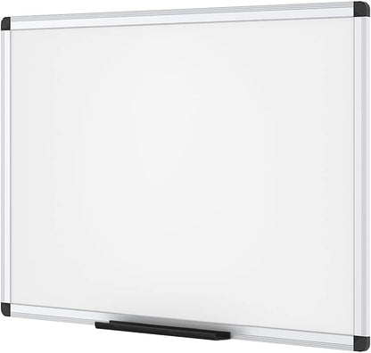 VIZ-PRO Magnetic Whiteboard/Dry Erase Board, 18 X 12 Inches, Includes 1 Eraser & 2 Markers & 4 Magnets