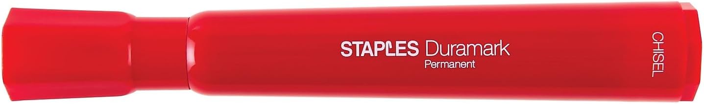 STAPLES Permanent Markers, Ultra Fine Tip, Black, 12 Pack – Duramark Precision Markers for Writing, Drawing & Labeling