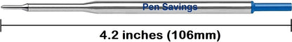 5 Pen Savings Ballpoint Pen Refills Compatible with Papermate Lubriglide, Aspire, PhD Pens, Medium Point, Bulk Packed (Black)