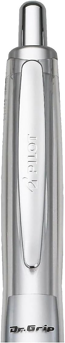 PILOT Dr. Grip Center of Gravity Refillable & Retractable Ballpoint Pen, Medium Point, Black, Single Pen- Ideal for School, Journaling & Office Writing