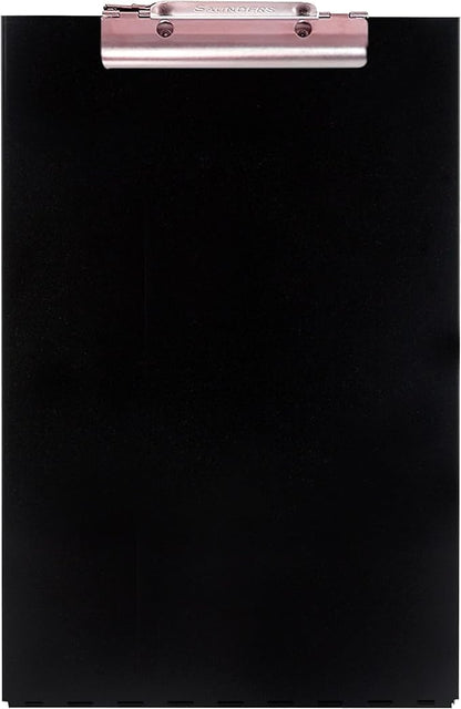 Saunders Cruiser-Mate Black Aluminum Clipboard with Storage, Dual Tray Nursing Folio, HIPAA Compliant Medical Chart Holder, Heavy Duty Recycled Metal, Self-Locking Latch, Made in USA