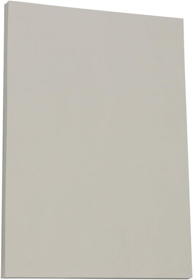 JAM PAPER Vellum Bristol 65lb Cardstock - 8.5 x 11 Coverstock - 147 gsm - Cream - 50 Sheets/Pack