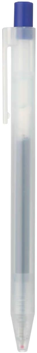 Muji Smooth Gel Ink Ballpoint Pen Knock Type 10-Pieces Set, 0.5 mm Nib Size, Black