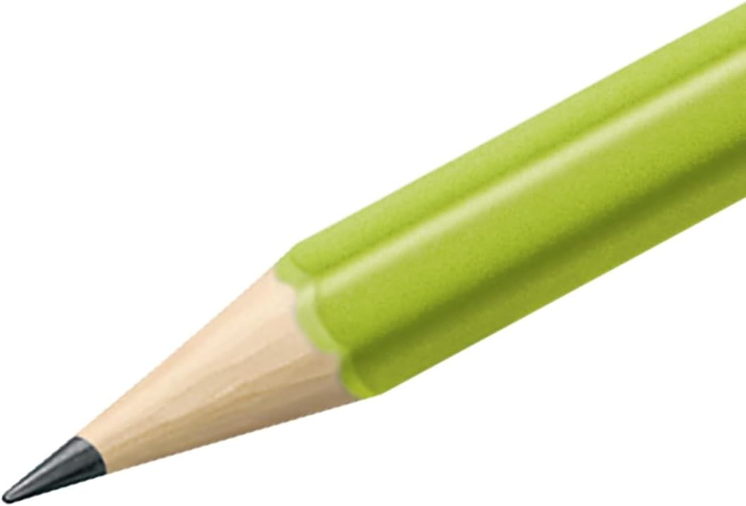 STAEDTLER WOPEX Pre-Sharpened #2 Pencils, Pack of 10 - Ergonomic Triangular Shape, Break-Resistant, Non-Slip Surface, Wood-Polymer, PVC-Free Eraser Tip
