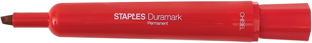 STAPLES Permanent Markers, Ultra Fine Tip, Black, 12 Pack – Duramark Precision Markers for Writing, Drawing & Labeling