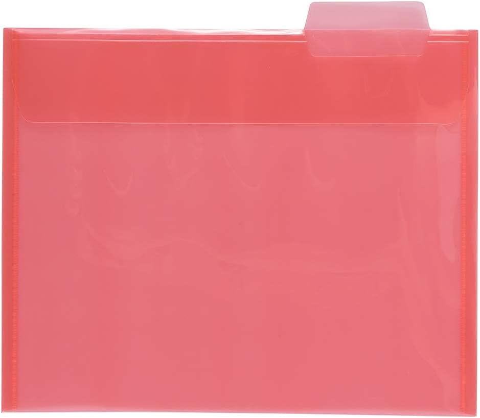 JAM Paper Accordion Folders - 13 Pocket Plastic Expanding File - Legal Size - 10 x 15 - Red - Sold Individually