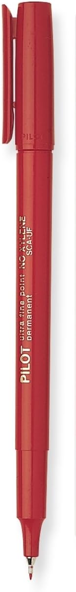 PILOT Extra Fine Point Permanent Markers, Blue Ink, 12-Pack (44103)