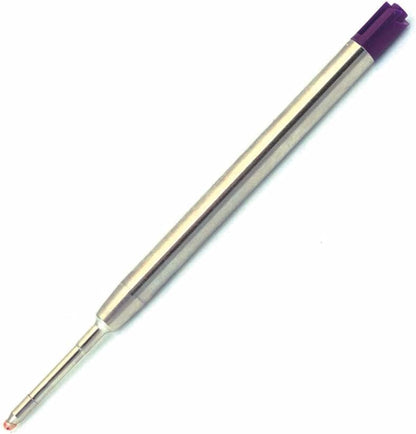 Monteverde Ballpoint Refill to Fit Parker Ballpoint Pens, Medium Point, Soft Roll, Purple, 2 per Pack (P132PL)