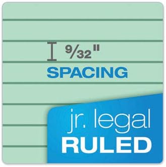 TOPS Prism+ Writing Pads, 5x 8, Perforated, Jr. Legal Ruled, Narrow 1/4 Spacing, Orchid, 50 Sheets, 12 Pack (63040)