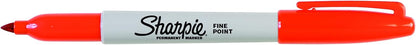 Sharpie Permanent Markers, Fine Point, Black, 12 Count