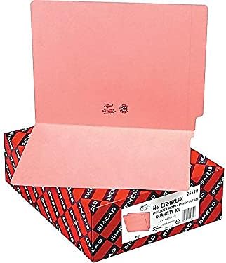 Smead End Tab File Folder, Shelf-Master Reinforced Straight-Cut Tab, Letter Size, Green, 100 per Box (25110)
