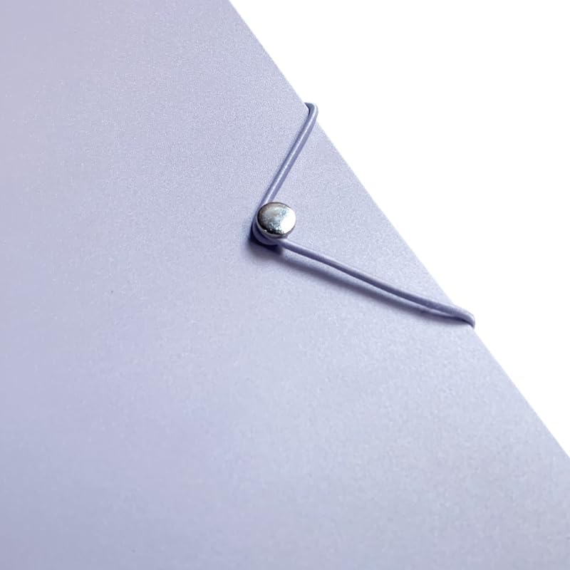 A5 3-Hole Round Ring Binder, Refillable Notebook Journal Folder, Binder Protector/DIY Scrapbook/Binder Cover Protector (Purple)