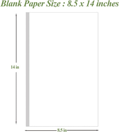 8.5" x 11" Printer Paper - 100 Sheets/200 Pages White Copy Paper, 20 lb Letter Size Papers Printing in Office/School/Home