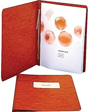 Acco Brand 25978 Pressboard Report Cover, Prong Clip, Letter, 3" Capacity, Red