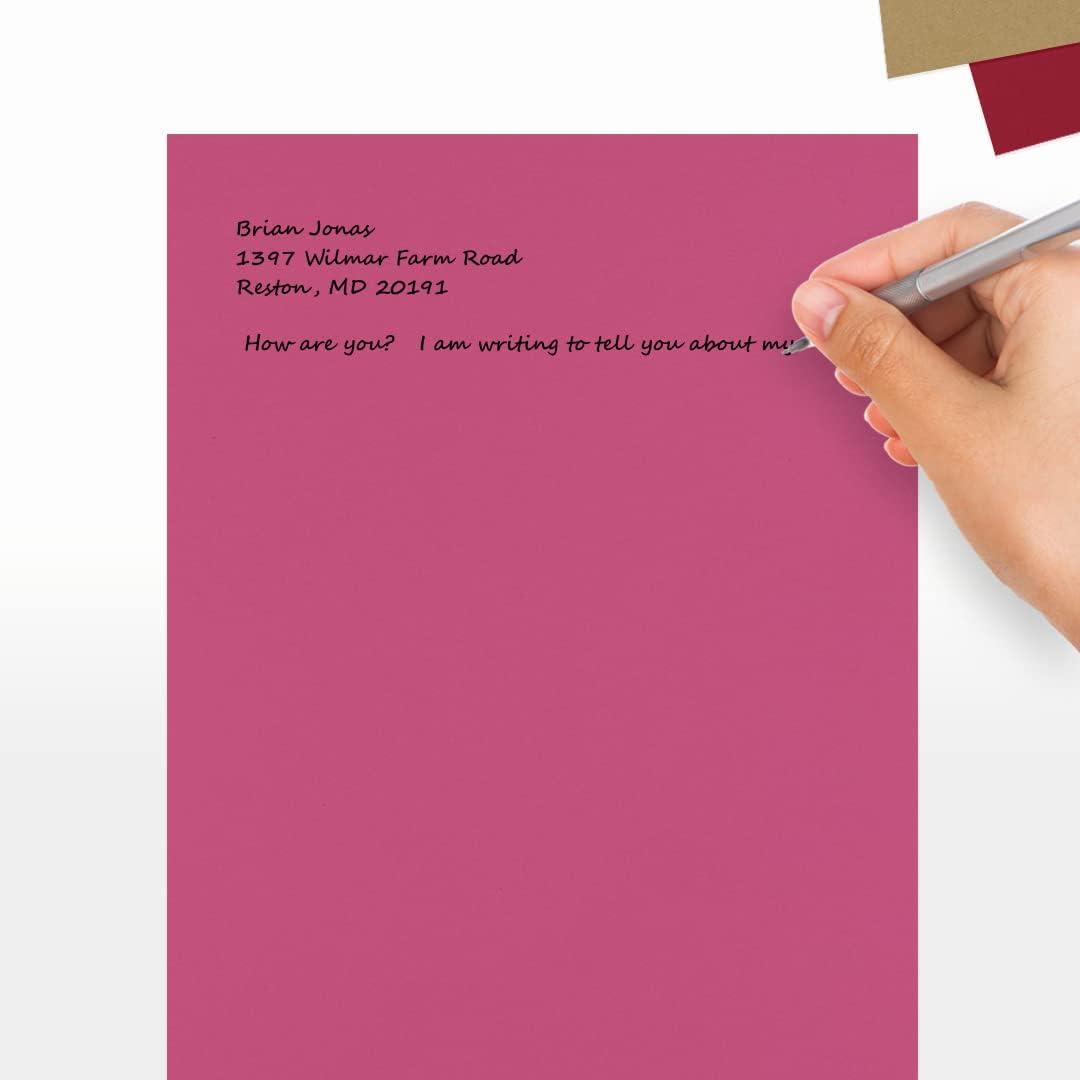 LUXPaper 8.5" x 11" Paper | Letter Size | Pastel Canary Yellow | 60lb. Text | 50 Qty
