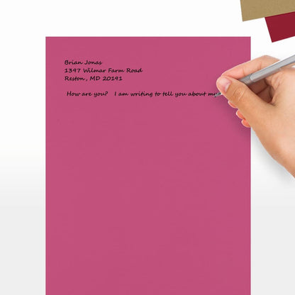 LUXPaper 8.5" x 11" Paper | Letter Size | Pastel Canary Yellow | 60lb. Text | 50 Qty