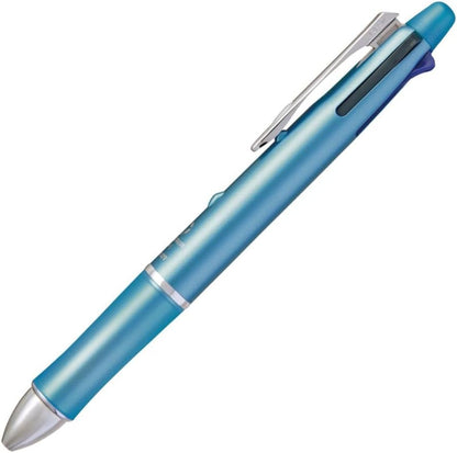 Pilot Mult Function Pen Dr. Grip 4+1, 0.7mm Acro Ink Ballpoint Pen, 0.5mm Mechanical Pencil, Silver (BKHDF1SF-SP)