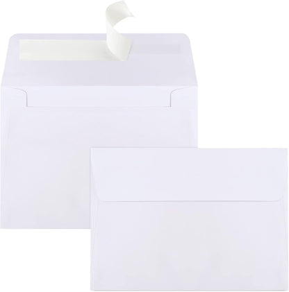 Joyberg 72 Packs #10 Envelopes, Business Envelopes, Envelopes Self Seal, Security Envelopes, Peel and Seal Closure, Size 4-1/8 X 9-1/2 Inches, White, 26LB