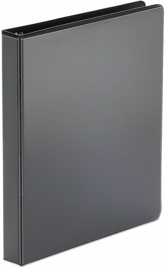 Universal Economy Round Ring View Binder, 3 Rings, 1" Capacity, 11 x 8.5, White, 12/Carton