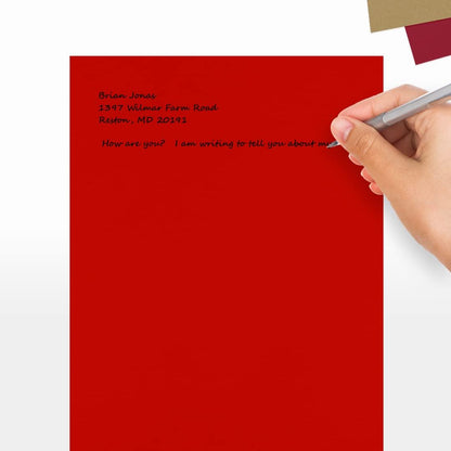 LUXPaper 8.5" x 11" Paper | Letter Size | Pastel Canary Yellow | 60lb. Text | 50 Qty