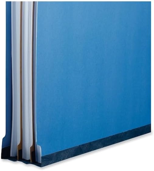 Universal 10311 Pressboard Classification Folders, Legal, Six-Section, Cobalt Blue (Box of 10)