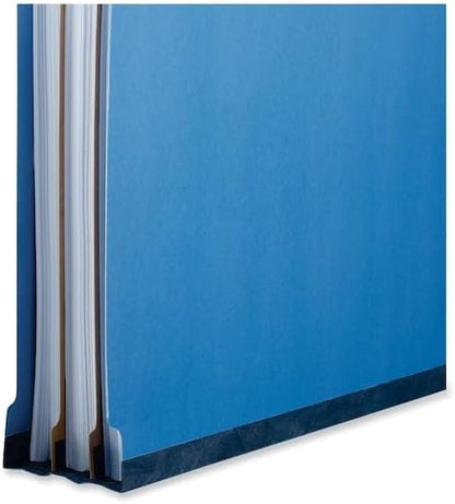 Universal 10311 Pressboard Classification Folders, Legal, Six-Section, Cobalt Blue (Box of 10)